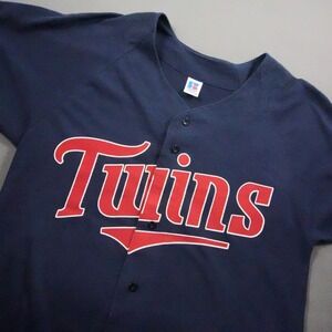 Vintage USA Minnesota Twins Russell Athletic MLB Men Baseball Jersey Retro